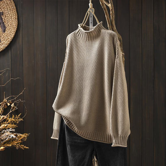 Nanna | Komfortabler Sweater mit hohem Kragen