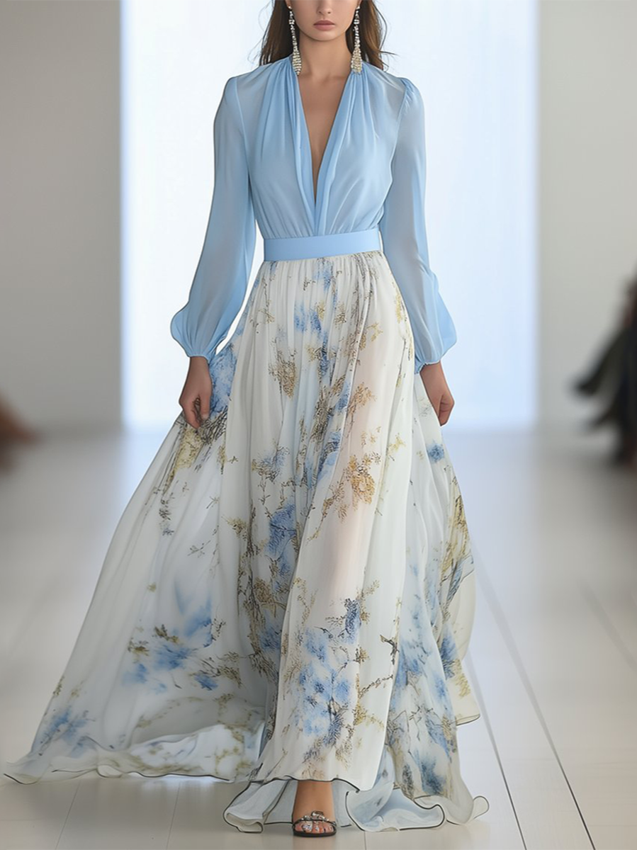 Rylia™ | Robe Maxi à Imprimé Floral Éblouissant