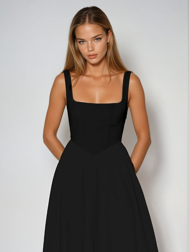 Greta | Elegantes Sommerkleid mit fließendem Schnitt