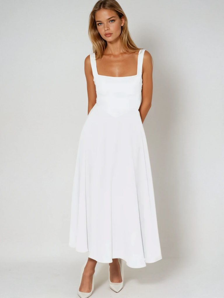 Greta | Elegantes Sommerkleid mit fließendem Schnitt