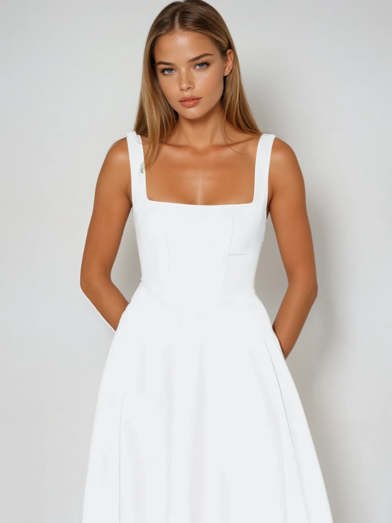 Greta | Elegantes Sommerkleid mit fließendem Schnitt