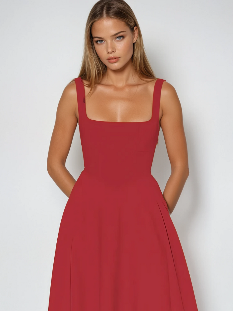 Greta | Elegantes Sommerkleid mit fließendem Schnitt