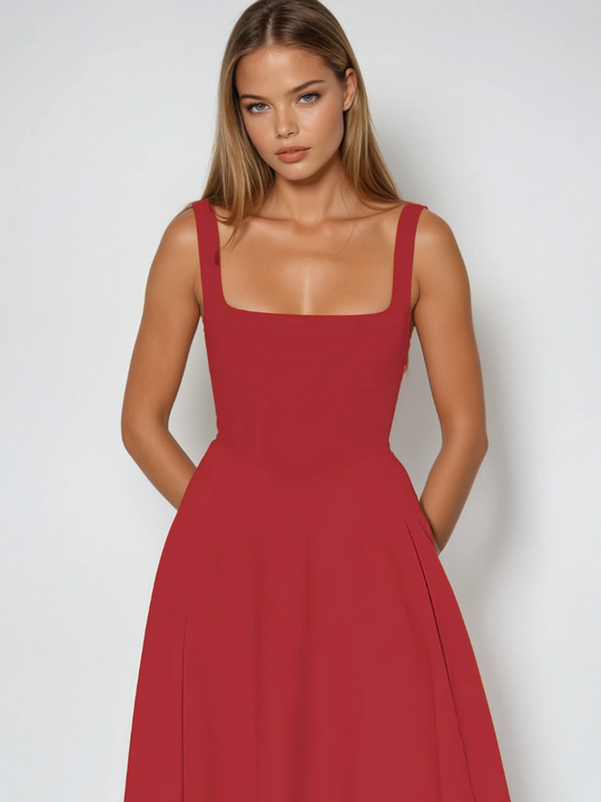 Greta | Elegantes Sommerkleid mit fließendem Schnitt