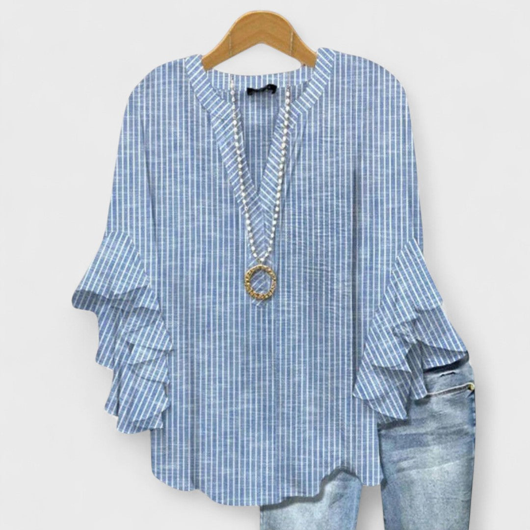 Sandra | Bluse mit eleganten Blumen