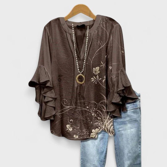 Sandra | Bluse mit eleganten Blumen