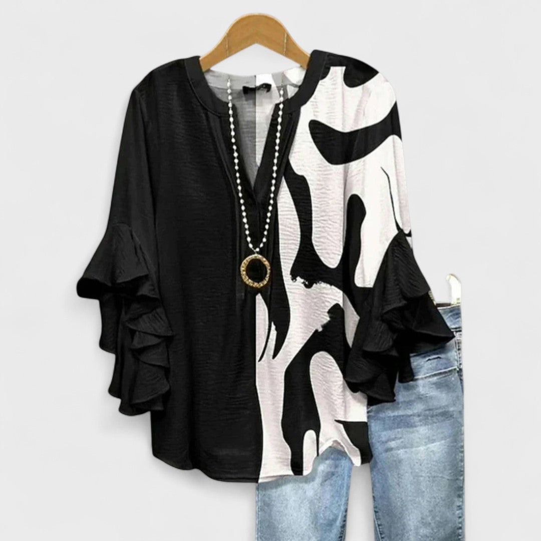 Sandra | Bluse mit eleganten Blumen