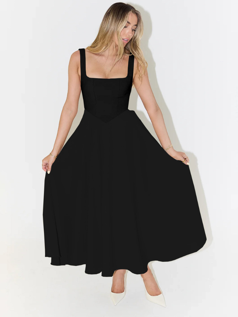 Greta | Elegantes Sommerkleid mit fließendem Schnitt
