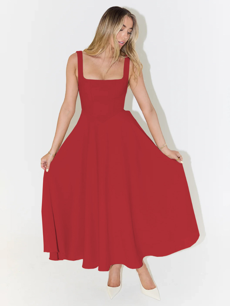 Greta | Elegantes Sommerkleid mit fließendem Schnitt