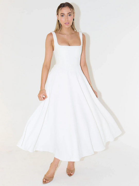 Greta | Elegantes Sommerkleid mit fließendem Schnitt