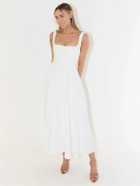 Greta | Elegantes Sommerkleid mit fließendem Schnitt