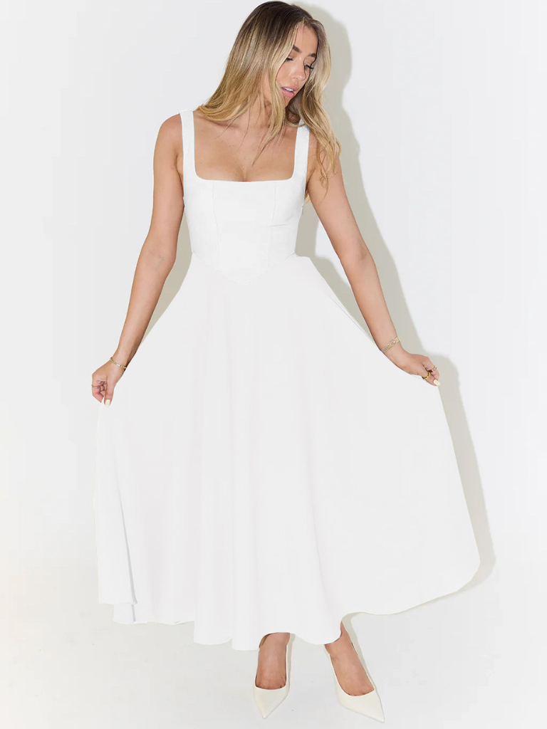 Greta | Elegantes Sommerkleid mit fließendem Schnitt