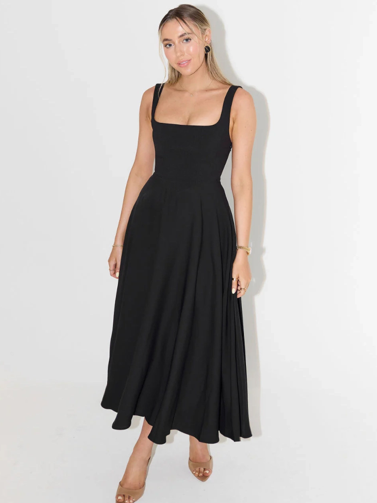 Greta | Elegantes Sommerkleid mit fließendem Schnitt
