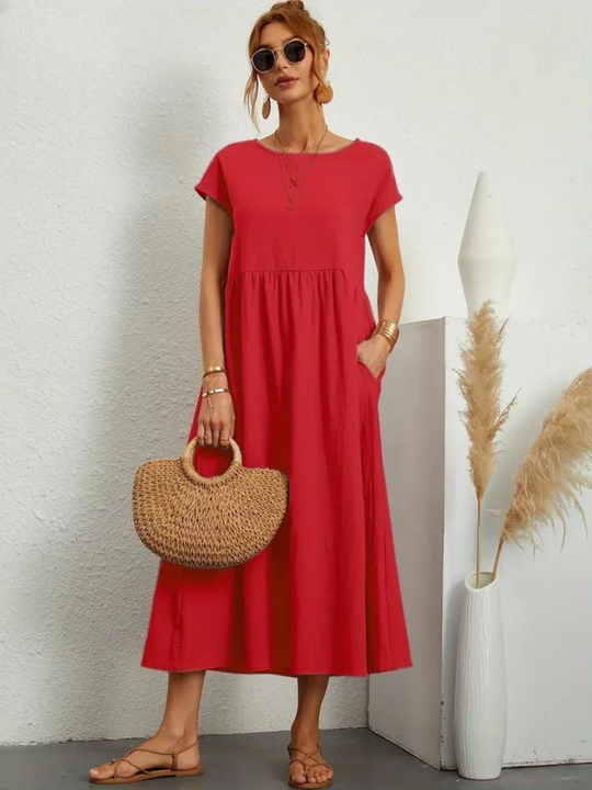 Petra | Luftiges Sommerkleid mit fließendem Design