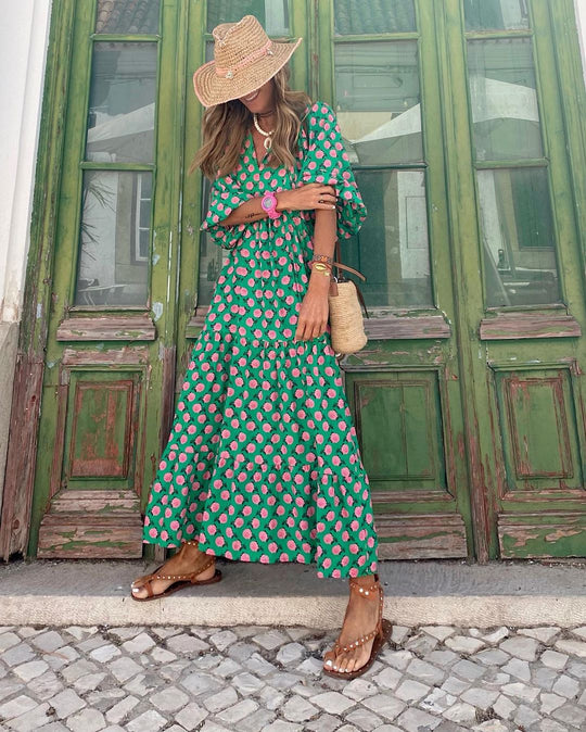 Julia | Fließendes Boho-Maxikleid mit femininer Eleganz