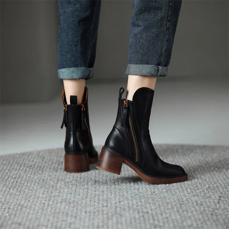 Sophie | Premium Leder Stiefeletten