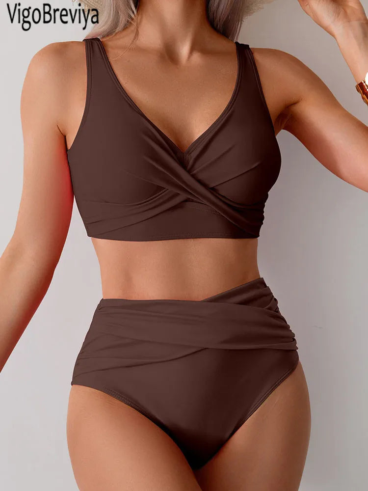 Renate | Sexy Bikini-Set mit hohem Bund