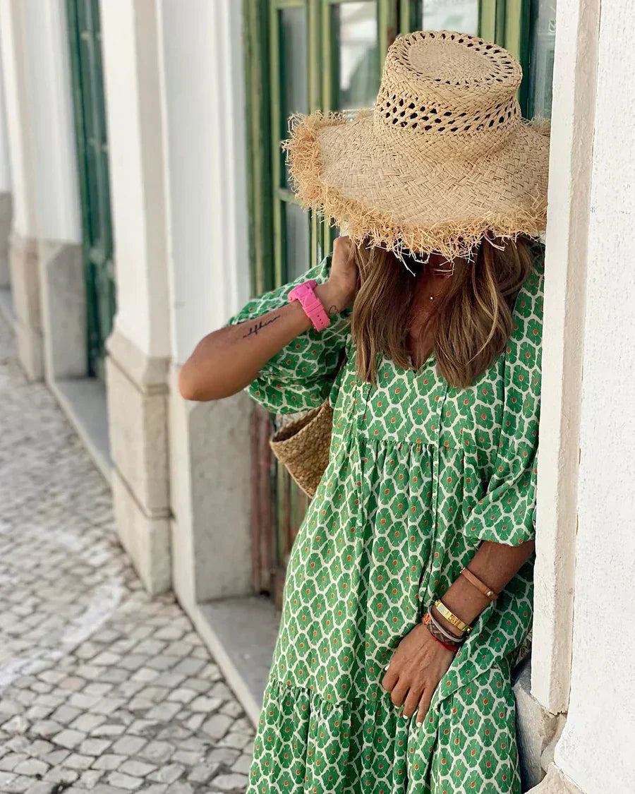 Julia | Fließendes Boho-Maxikleid mit femininer Eleganz