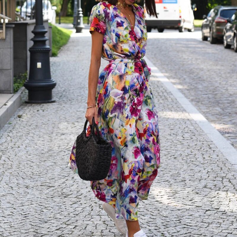 Luisa | Blumenprint-Sommerkleid mit femininer Ausstrahlung