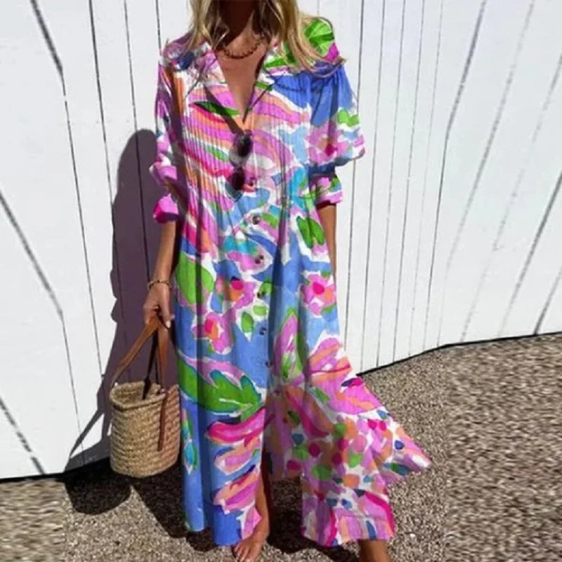 Yvonne | Boho-Kleid mit fließender Silhouette und romantischem Flair