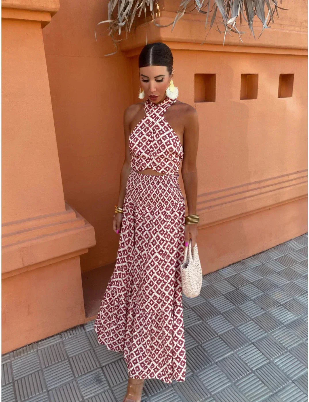 Ilona | Schulterfreies Kleid mit eleganter Raffung