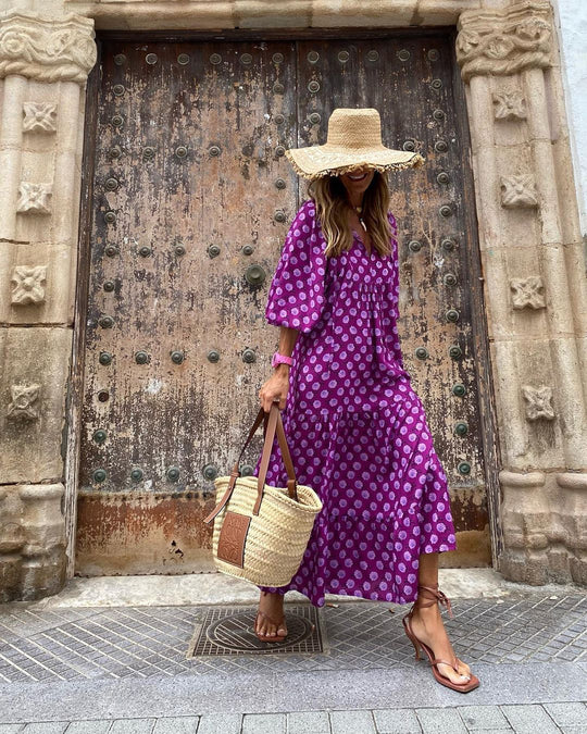 Julia | Fließendes Boho-Maxikleid mit femininer Eleganz