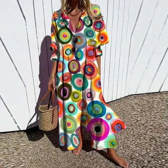 Yvonne | Boho-Kleid mit fließender Silhouette und romantischem Flair
