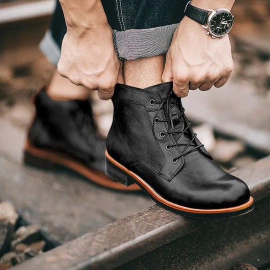 Kelvin | Robuste Lederstiefel für Herren mit hohem Schaft