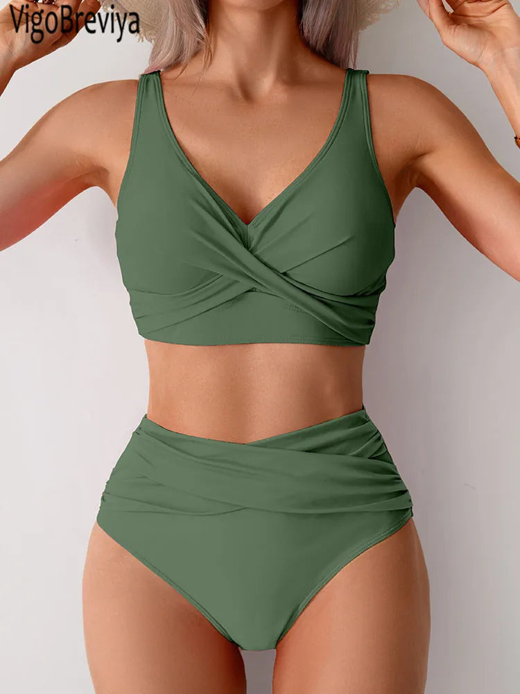 Renate | Sexy Bikini-Set mit hohem Bund