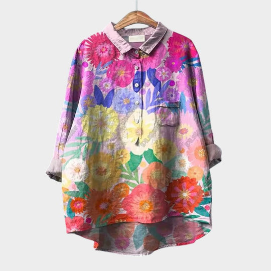 Helga | Bluse mit floraler Leichtigkeit und weitem Schnitt