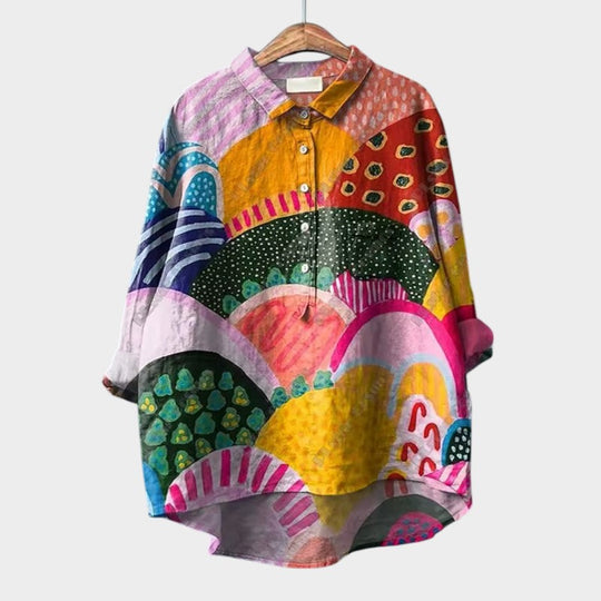 Helga | Bluse mit floraler Leichtigkeit und weitem Schnitt