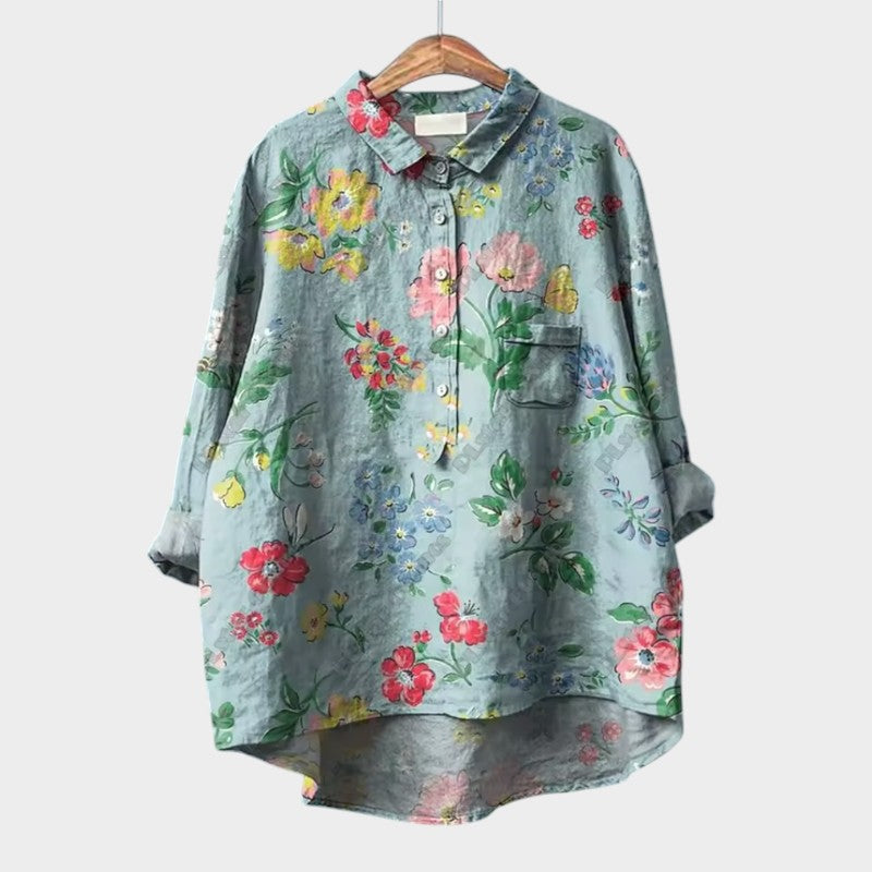 Helga | Bluse mit floraler Leichtigkeit und weitem Schnitt