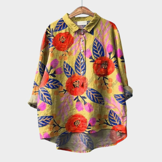 Helga | Bluse mit floraler Leichtigkeit und weitem Schnitt