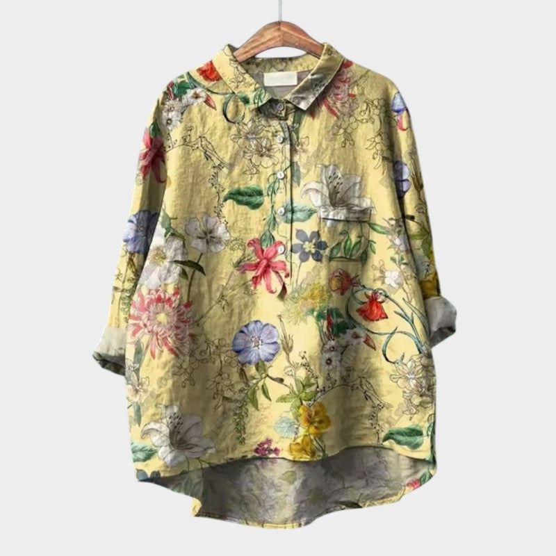 Helga | Bluse mit floraler Leichtigkeit und weitem Schnitt
