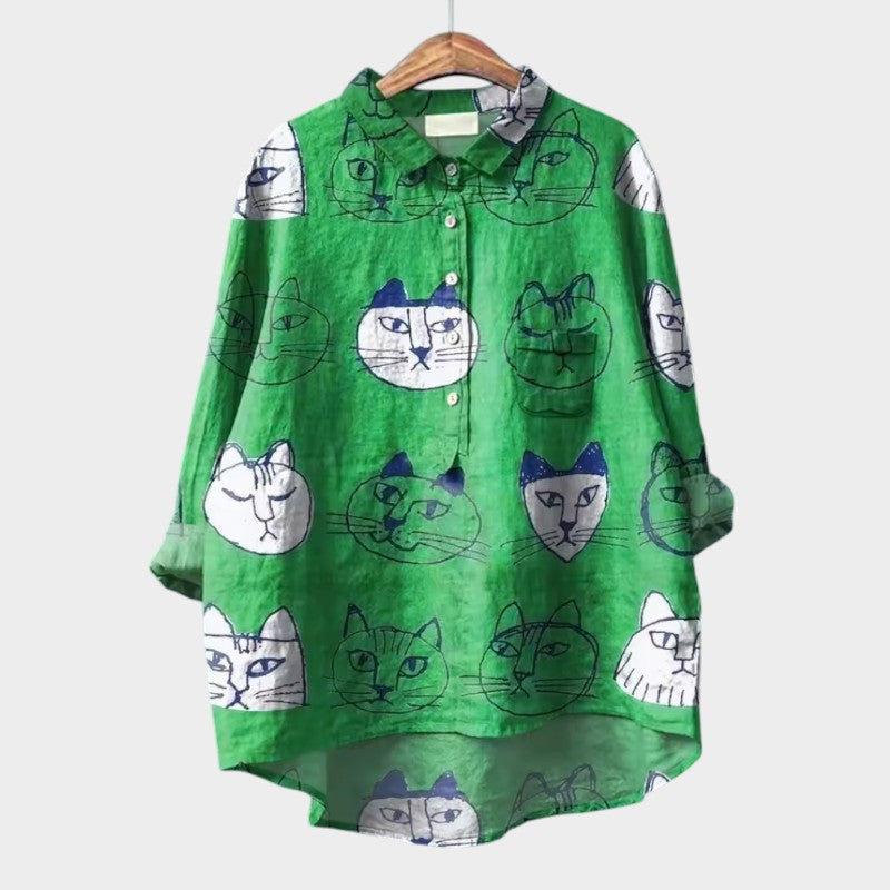 Helene | Luftige Bluse mit floraler Ausstrahlung