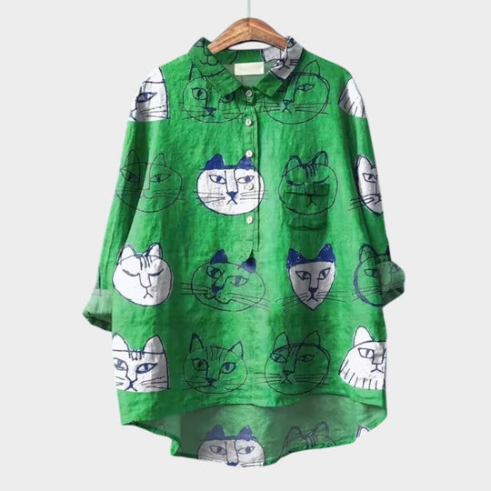 Helene | Luftige Bluse mit floraler Ausstrahlung