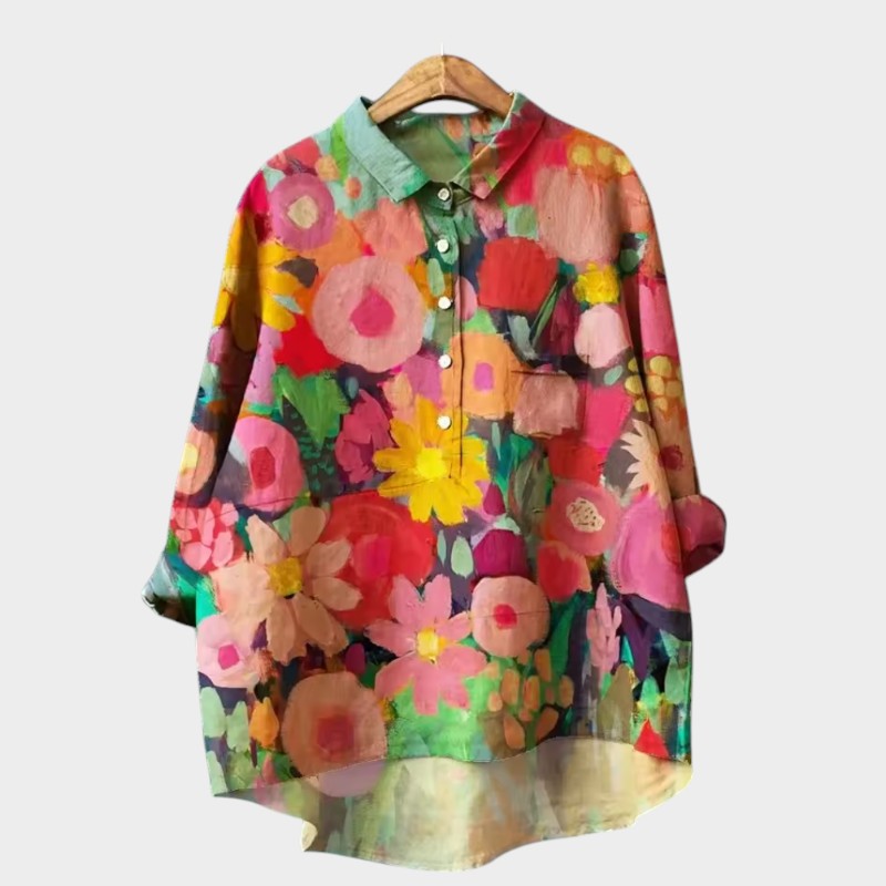 Helene | Luftige Bluse mit floraler Ausstrahlung