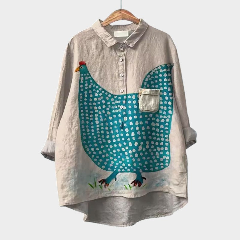 Helene | Luftige Bluse mit floraler Ausstrahlung