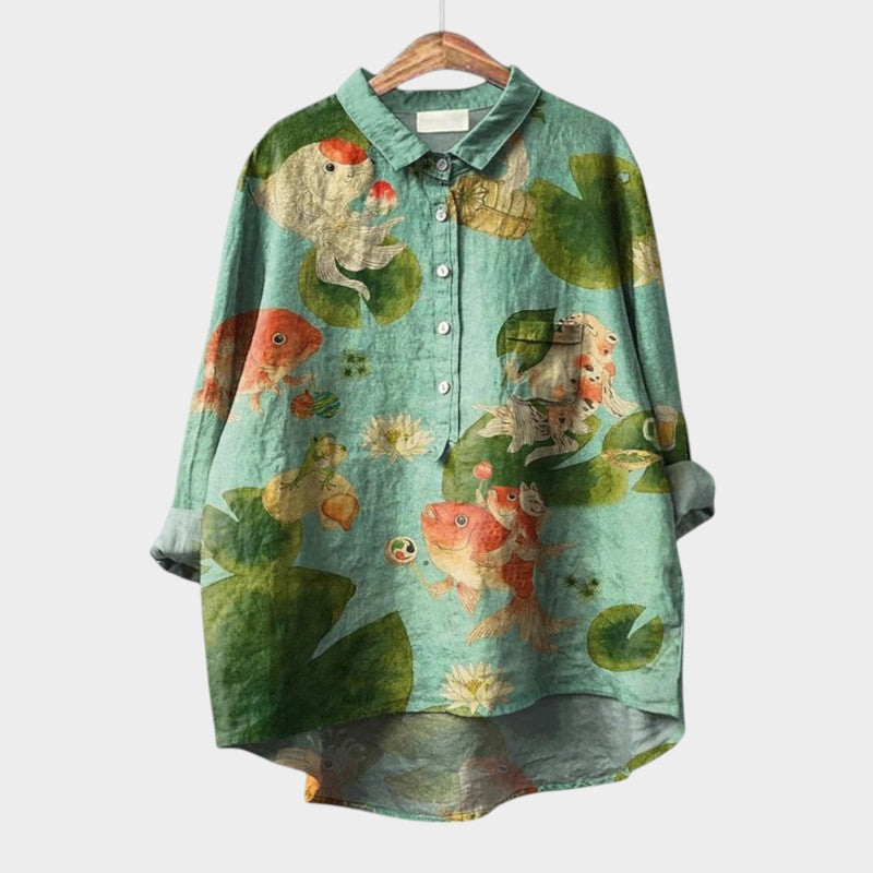 Erika | Luftige Bluse mit floraler Leichtigkeit