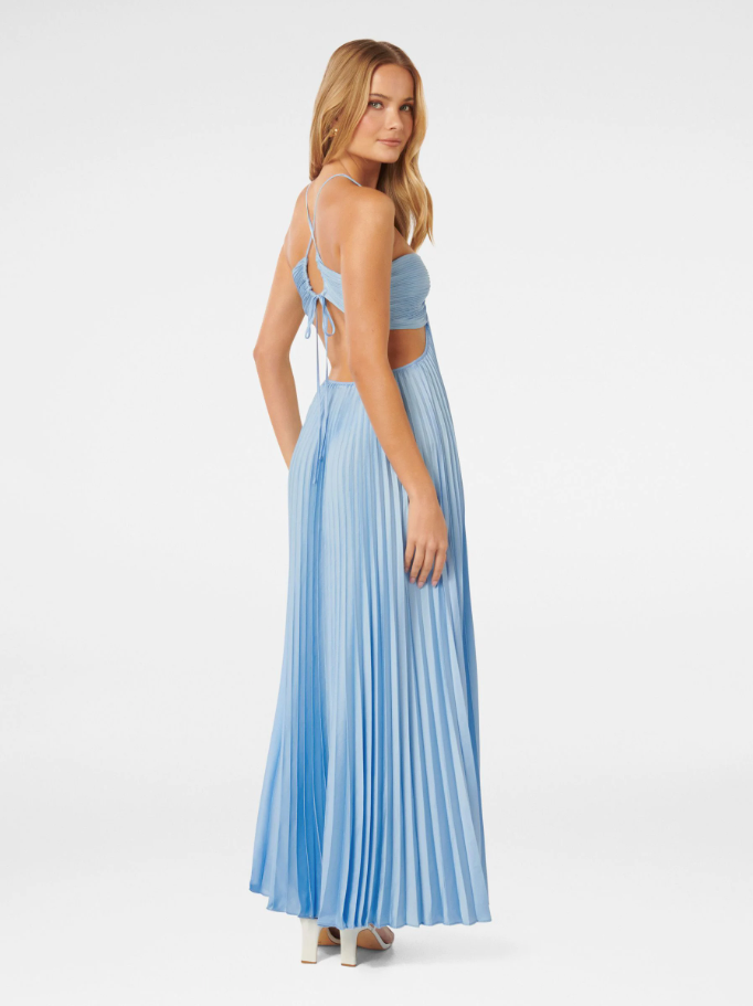 Liane | Ärmelloses Plissee-Kleid mit elegantem Rückendetail