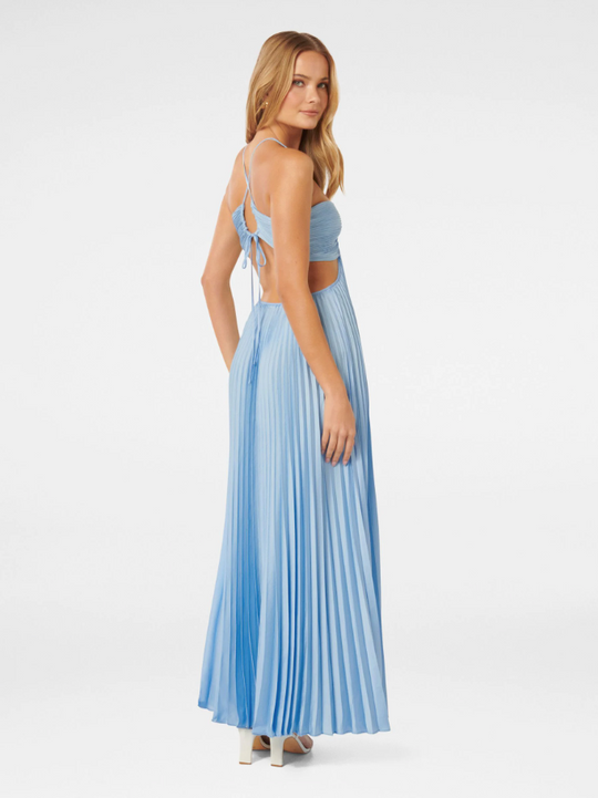Liane | Ärmelloses Plissee-Kleid mit elegantem Rückendetail
