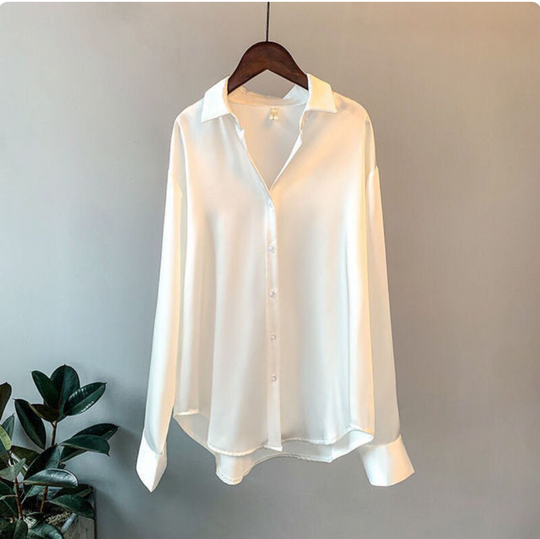 Silcia | Elegante Satinbluse