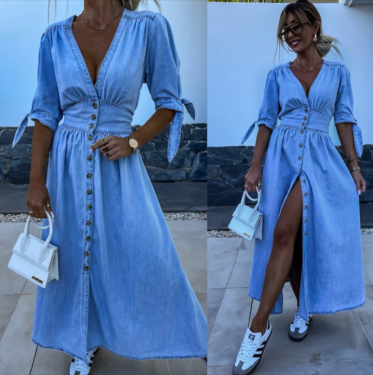 Ivanka | Strahlendes Denim-Kleid für einen modernen Look
