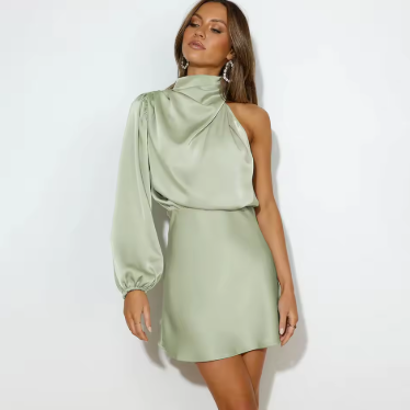 Rebecca | Elegantes One-Shoulder Kleid mit asymmetrischem Design