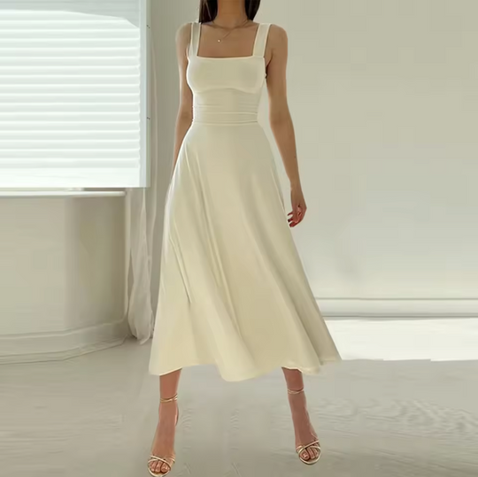 Johanna | Ärmelloses Midikleid mit fließender Passform