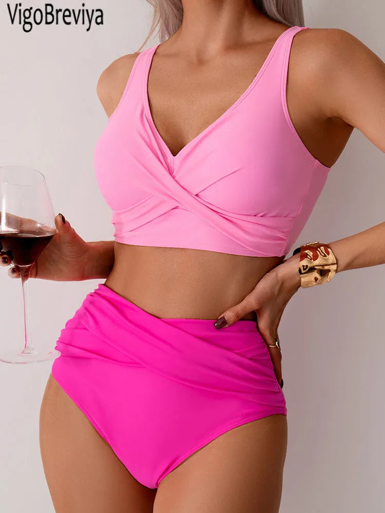 Renate | Sexy Bikini-Set mit hohem Bund