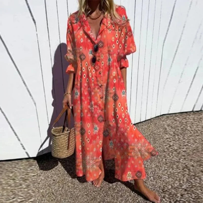 Yvonne | Boho-Kleid mit fließender Silhouette und romantischem Flair