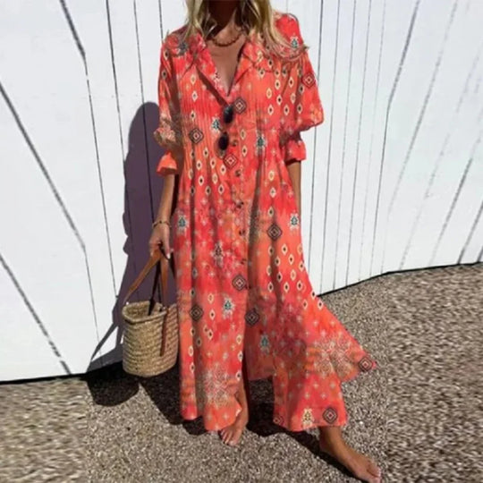 Yvonne | Boho-Kleid mit fließender Silhouette und romantischem Flair