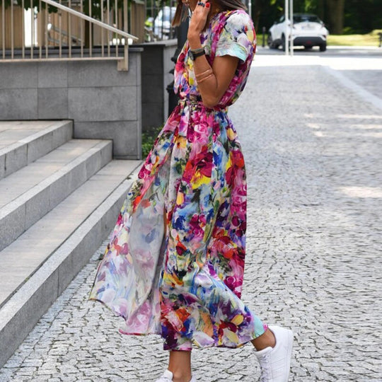 Luisa | Blumenprint-Sommerkleid mit femininer Ausstrahlung