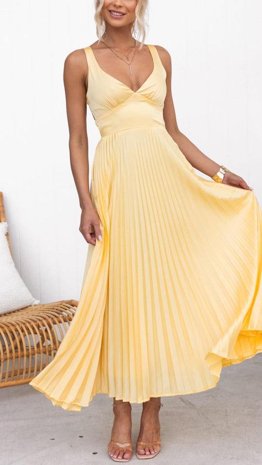 Yvonne | Elegantes Maxikleid mit fließender Passform