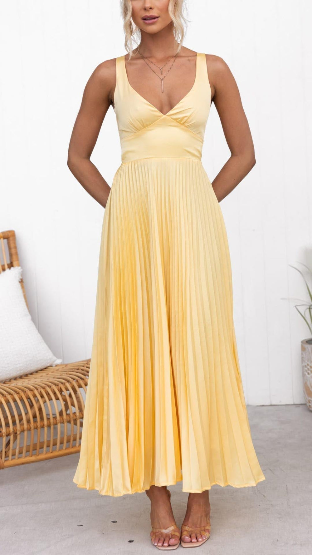 Yvonne | Elegantes Maxikleid mit fließender Passform